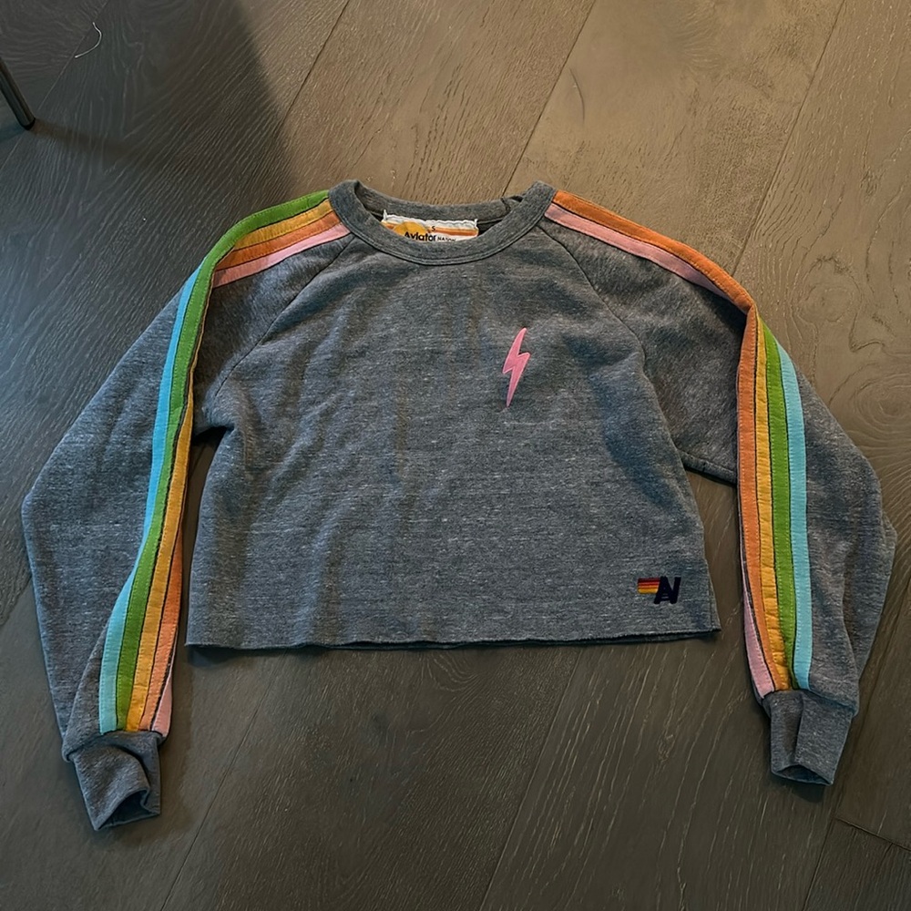 Women’s Aviator Nation cropped sweatshirt